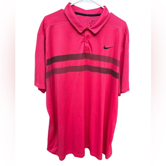 Nike Other - Nike Dri-Fit Collared Red Golf Polo T-Shirt. XXL.
